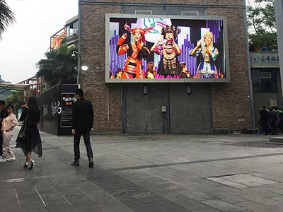 南宁市民歌湖-户外P8全彩LED显示屏
